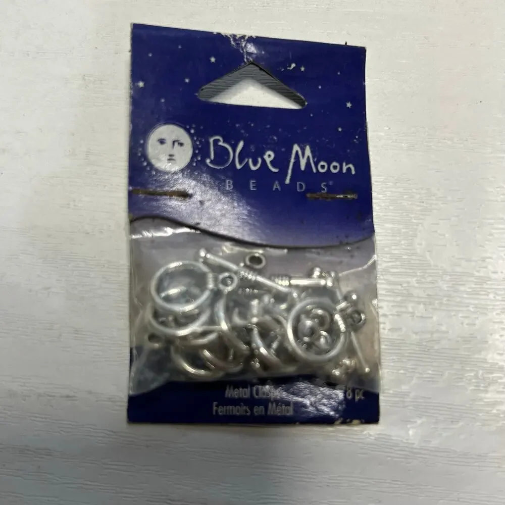 Blue Moon Beads Silver Findings Lot Butterfly Caps Clasps